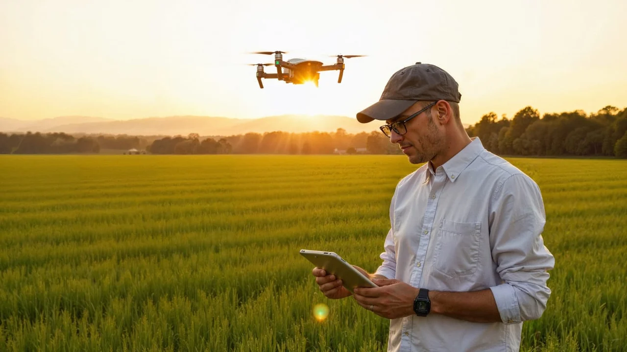 Câmeras, sensores e drone monitoram áreas produtivas e instalações rurais